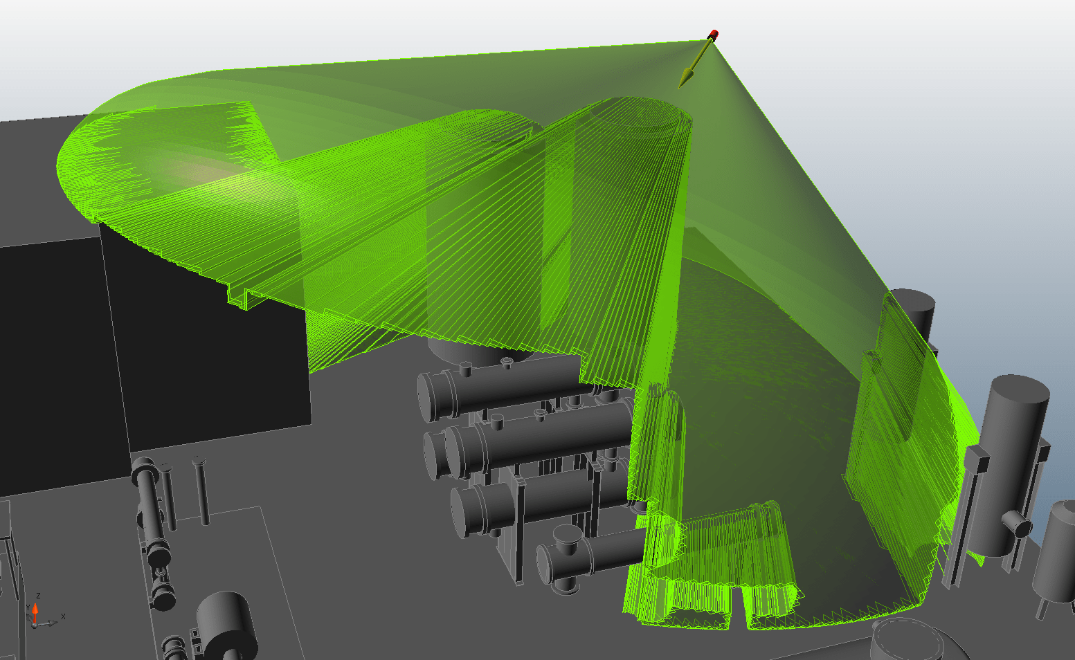 Flame detector obstructed field of view