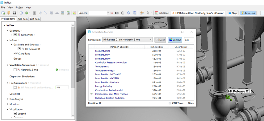 in:Flux fire simulation monitor